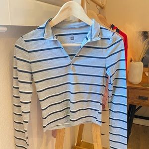 Pacsun Long-Sleeve Stripped Top